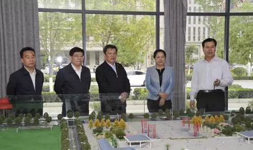 市長(cháng)陳青，副市長(cháng)王月成陪同省電力投資集團公司總經(jīng)理李輝一行深入階州廣場(chǎng)視察