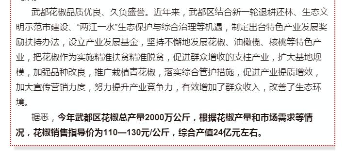 5.28億！一場(chǎng)盛會(huì )，武都花椒“火”了