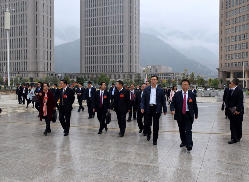 政協(xié)隴南市第四屆委員會(huì )第一次會(huì )議委員參觀(guān)階州廣場(chǎng)