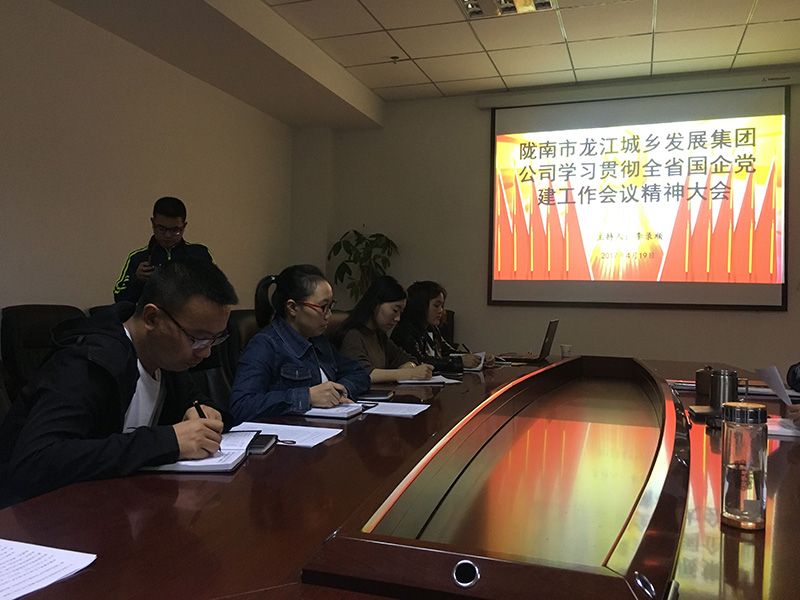市龍江城鄉發(fā)展集團公司召開(kāi)全省 國有企業(yè)黨的建設工作會(huì )議精神學(xué)習會(huì )議