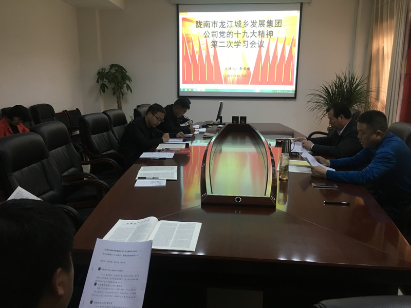 市龍江城鄉發(fā)展集團公司召開(kāi)黨的十九大精神第二次學(xué)習會(huì )議