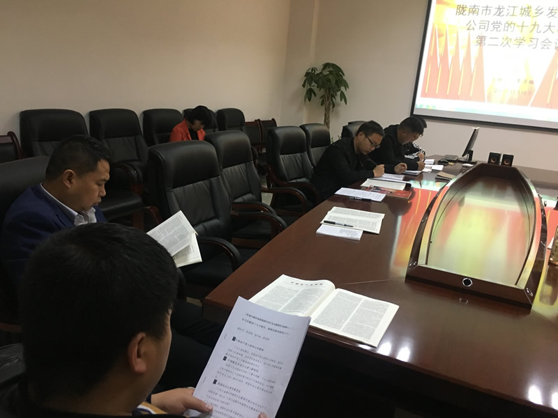 市龍江城鄉發(fā)展集團公司召開(kāi)黨的十九大精神第二次學(xué)習會(huì )議