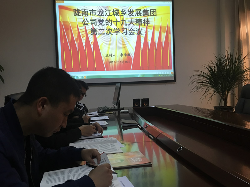 市龍江城鄉發(fā)展集團公司召開(kāi)黨的十九大精神第二次學(xué)習會(huì )議