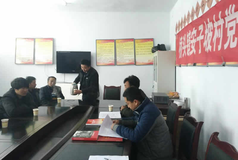 市龍江城鄉發(fā)展集團公司駐村幫扶隊在橋頭鎮安子坡村宣講黨的十九大精神