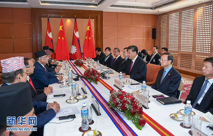習近平會(huì )見(jiàn)尼泊爾共產(chǎn)黨聯(lián)合主席普拉昌達