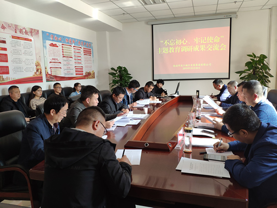 市龍江城鄉發(fā)展集團召開(kāi)主題教育調研成果交流會(huì )