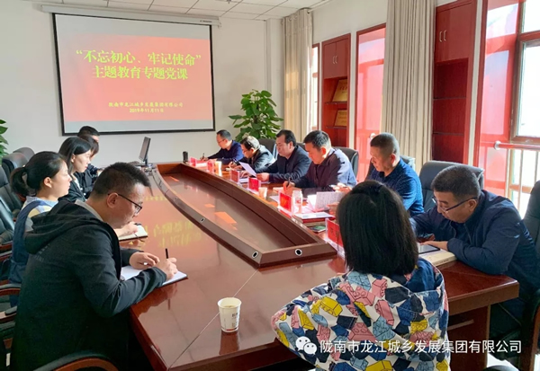 市龍江集團開(kāi)展“不忘初心、牢記使命”主題教育專(zhuān)題黨課