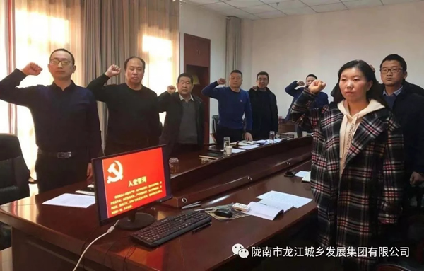 市龍江集團黨支部召開(kāi)接收預備黨員大會(huì )