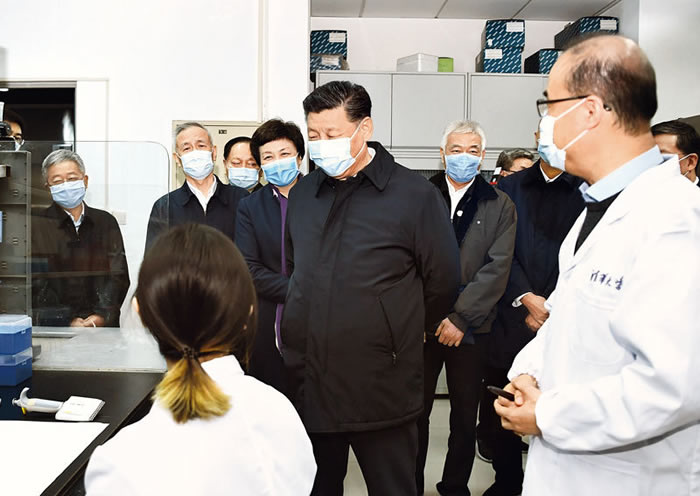 習近平：為打贏(yíng)疫情防控阻擊戰提供強大科技支撐